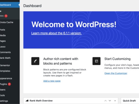 Wordpress setup